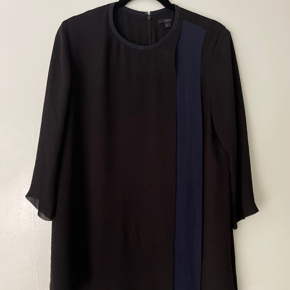 COS Black and Navy Tunic Size 12